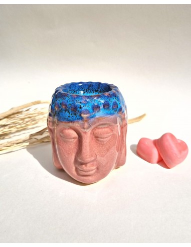 Ceramiczny kominek zapachowy Głowa Buddy - różowy