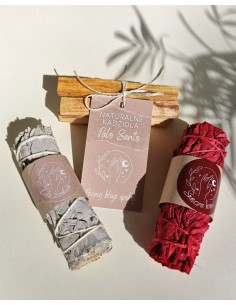 Zestaw kadzideł Palo Santo, Biała Szałwia i Smocza krew