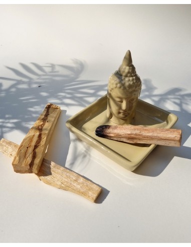 Ceramiczna podstawka pod kadzidełka Budda - piaskowy